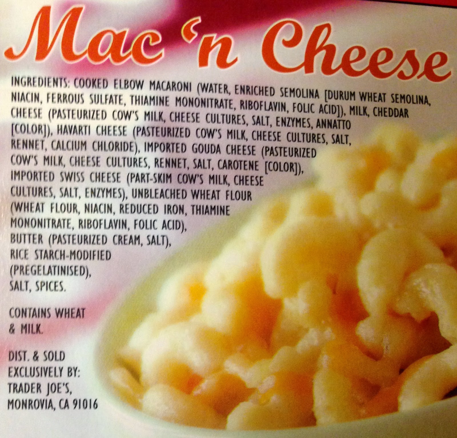 Everything TJ's Joe's Diner Mac 'n Cheese