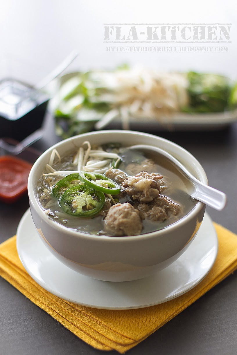 flakitchen Home Made Pho / Meatballs soup