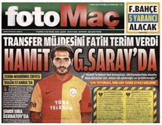Photomontage with Altintop in Galatasaray jersey