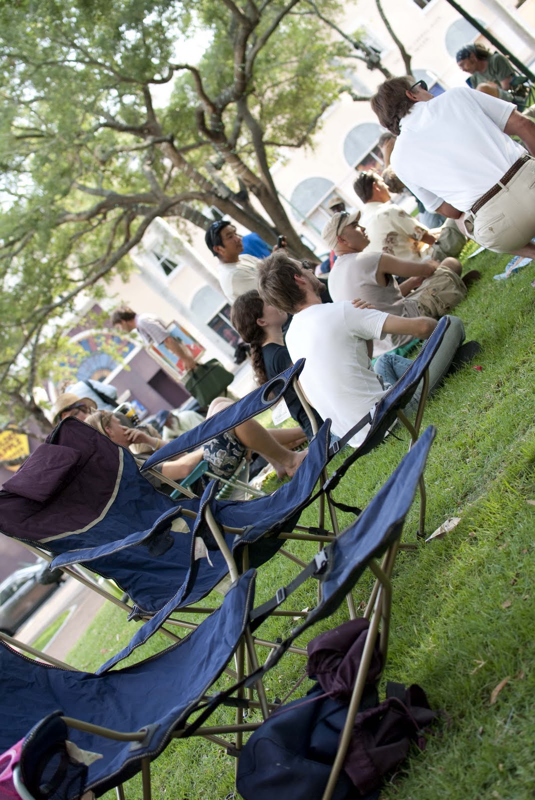 Shooting Annabel Lee: Lawn Chairs at Five Points Park