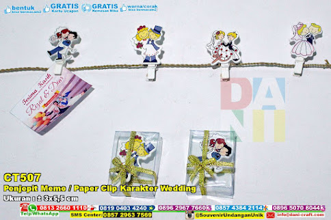 Penjepit Memo / Paper Clip Karakter Wedding
