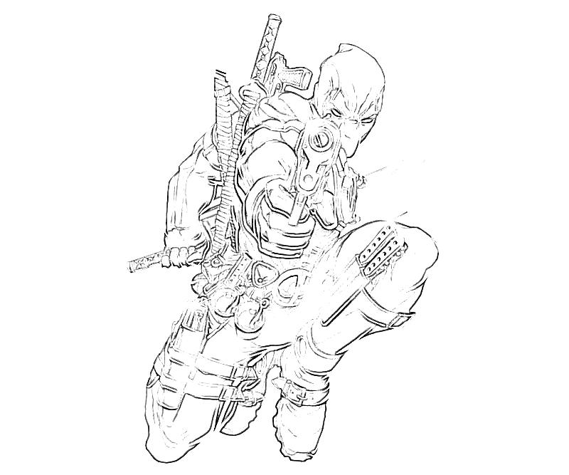 marvel deadpool coloring pages fight - photo #4