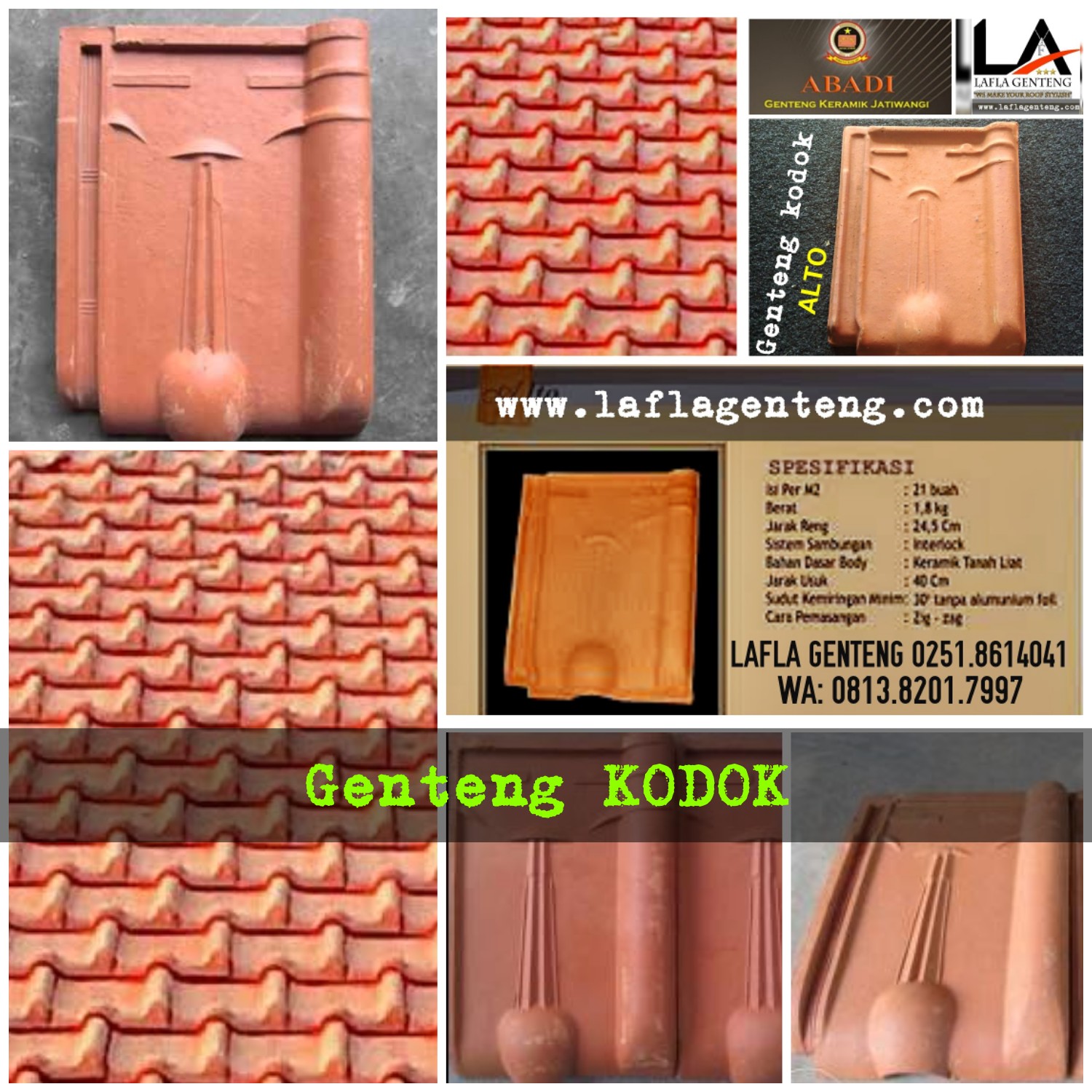 jual genteng keramik Distributor Genteng Kodok 2019