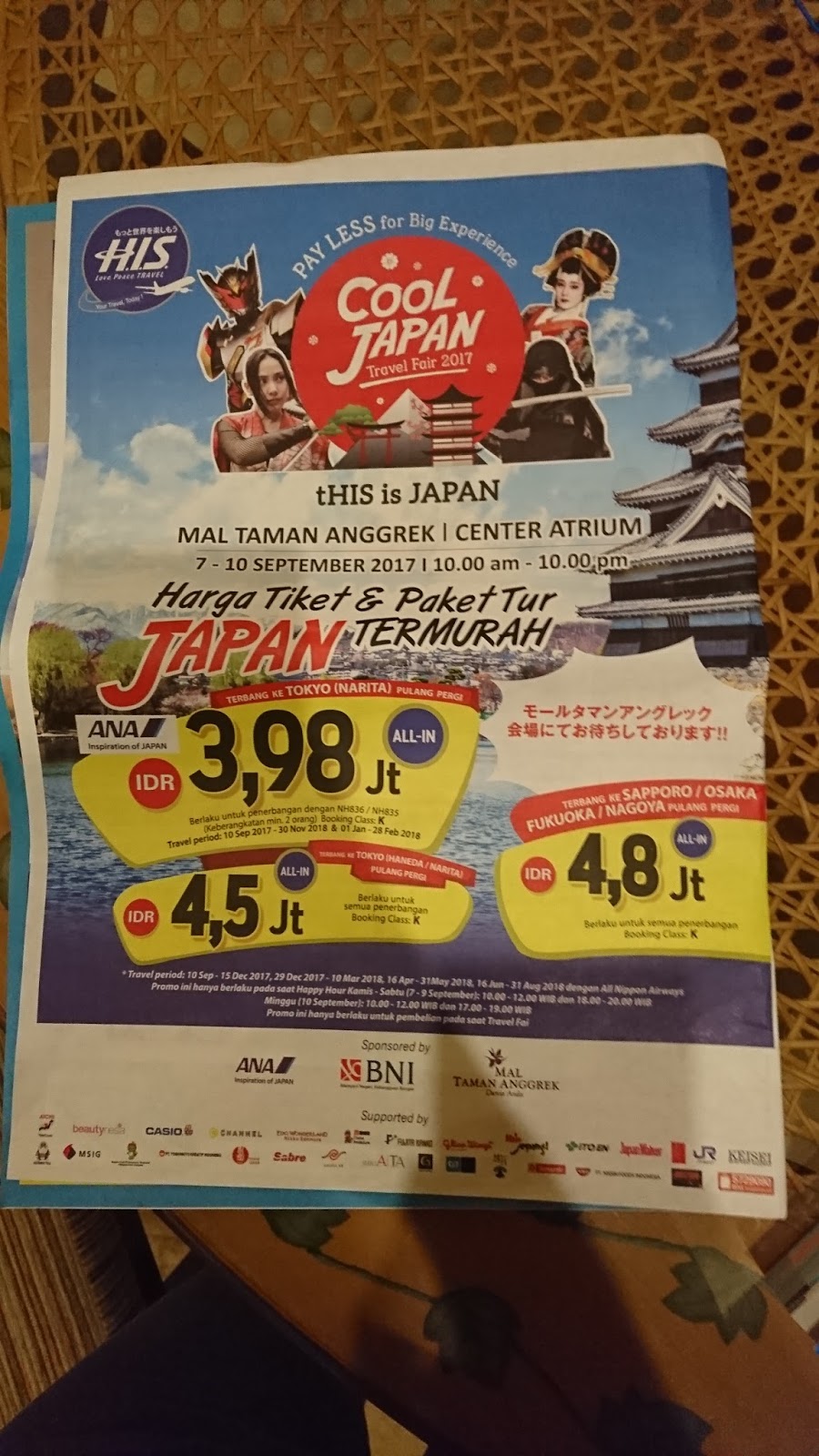 ジャカルタに暮らすmy life in Jakarta トラベルフェア＠Taman AngrekタマンアングレックとCentral