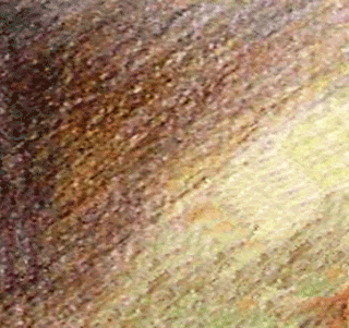 Eksplorasi arsir garis lurus diagonal, dengan warna cokelat tua, cokelat muda dan kuning Gambar Eksplorasi arsir garis lurus diagonal, dengan warna cokelat tua, cokelat muda dan kuning sebagai Cara Sketsa Flora dan Fauna Dengan Mudah