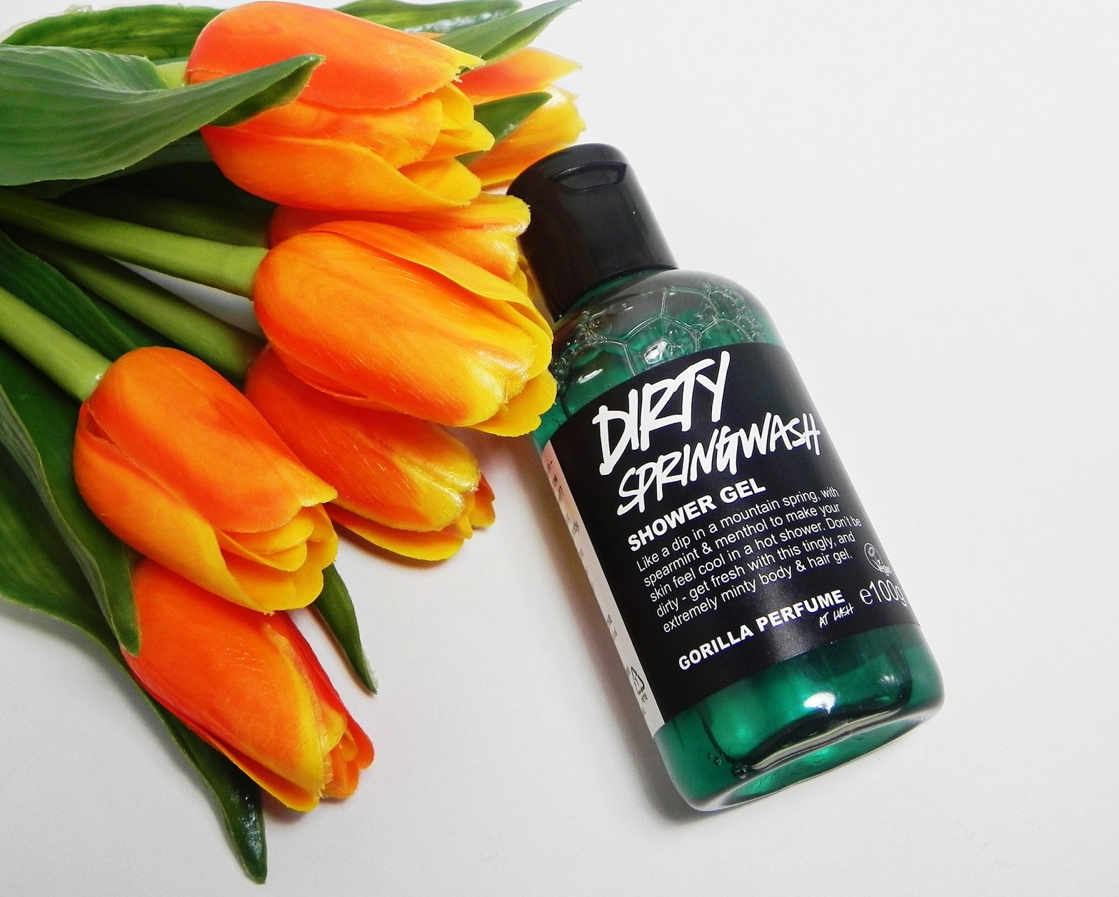 Review Lush Dirty Springwash Shower Gel Keep Calm and Wear Lipstick