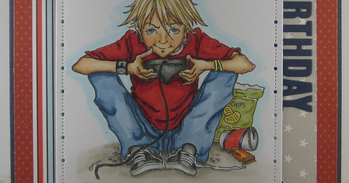 Julie's Crafty Spot: Teen Boy Birthday Card