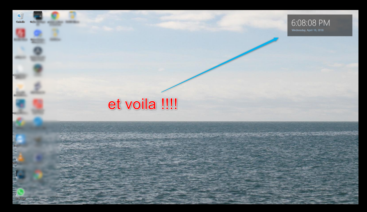 Infos Technos Informatique Videos Hifi Photos Avoir Un Widget Sur Le Bureau De Windows 10 Pour Avoir L Heure