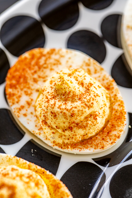Champagne Deviled Eggs - seriously delicious!! Made these for a party and everyone raved about them!!! Can make ahead of time and refrigerate until ready to serve. Hard boiled eggs, mayonnaise, onion powder, champagne vinegar, salt, pepper, dry mustard. Perfect appetizer for parties and tailgating!! #deviledeggs #newyearsparty #partyfood #champagne Champagne Deviled Eggs - seriously delicious!! Made these for a party and everyone raved about them!!! Can make ahead of time and refrigerate until ready to serve. Hard boiled eggs, mayonnaise, onion powder, champagne vinegar, salt, pepper, dry mustard. Perfect appetizer for parties and tailgating!! #deviledeggs #newyearsparty #partyfood #champagne