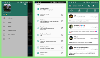 BBM DarkGreen Material Themes Full Features New V.2.13.1.14 APK