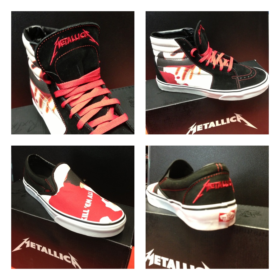 vans x metallica slip on