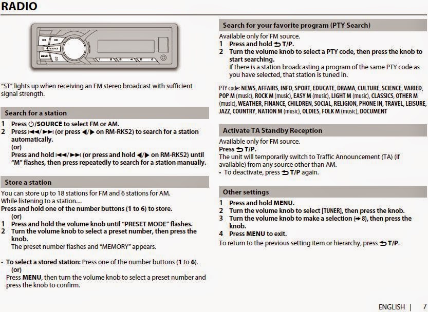 Настроить магнитолу jvc kd449