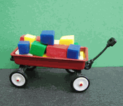 Red Wagon of Blocks