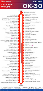 peta rute transjakarta citraland meruya
