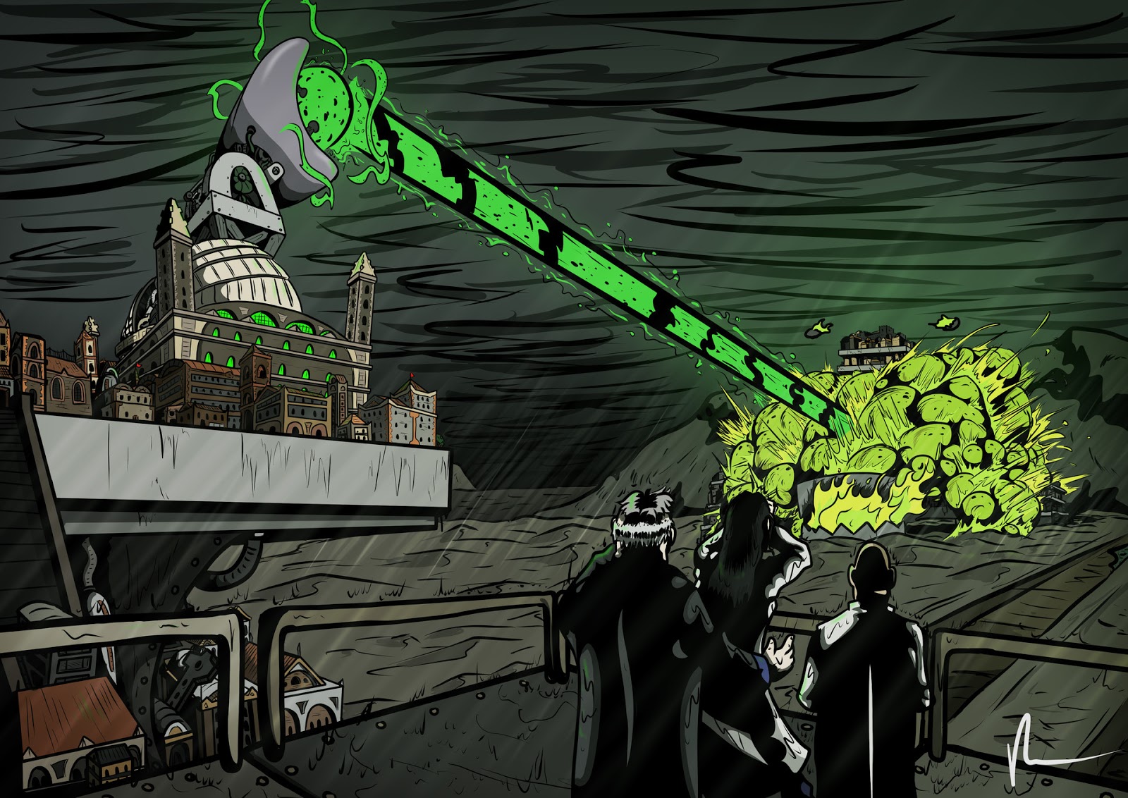 Peter Yea's concept art of 'The Great Hunting Ground' Making the