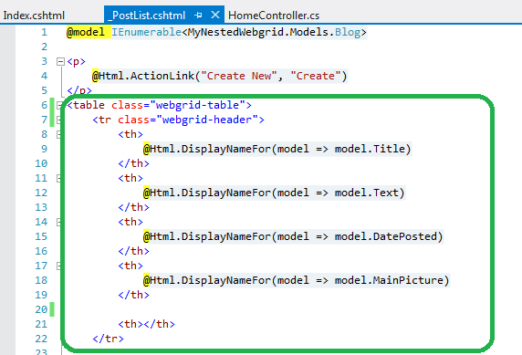 The ASP.NET MVC Club: Step By Step How to create partial views with ...