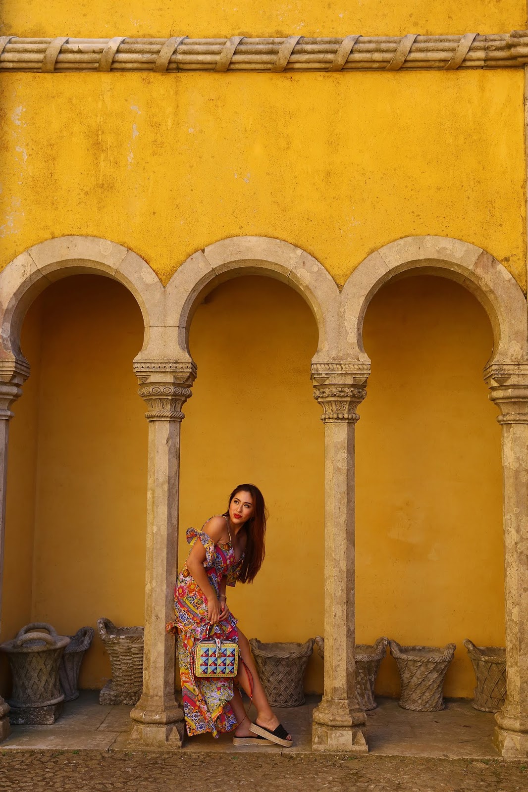No need to adjust your sets: the famously colourful Pena Palace in Sintra, Portugal; is indeed a technicolour dream castle. Read more on Posh, Broke, & Bored.