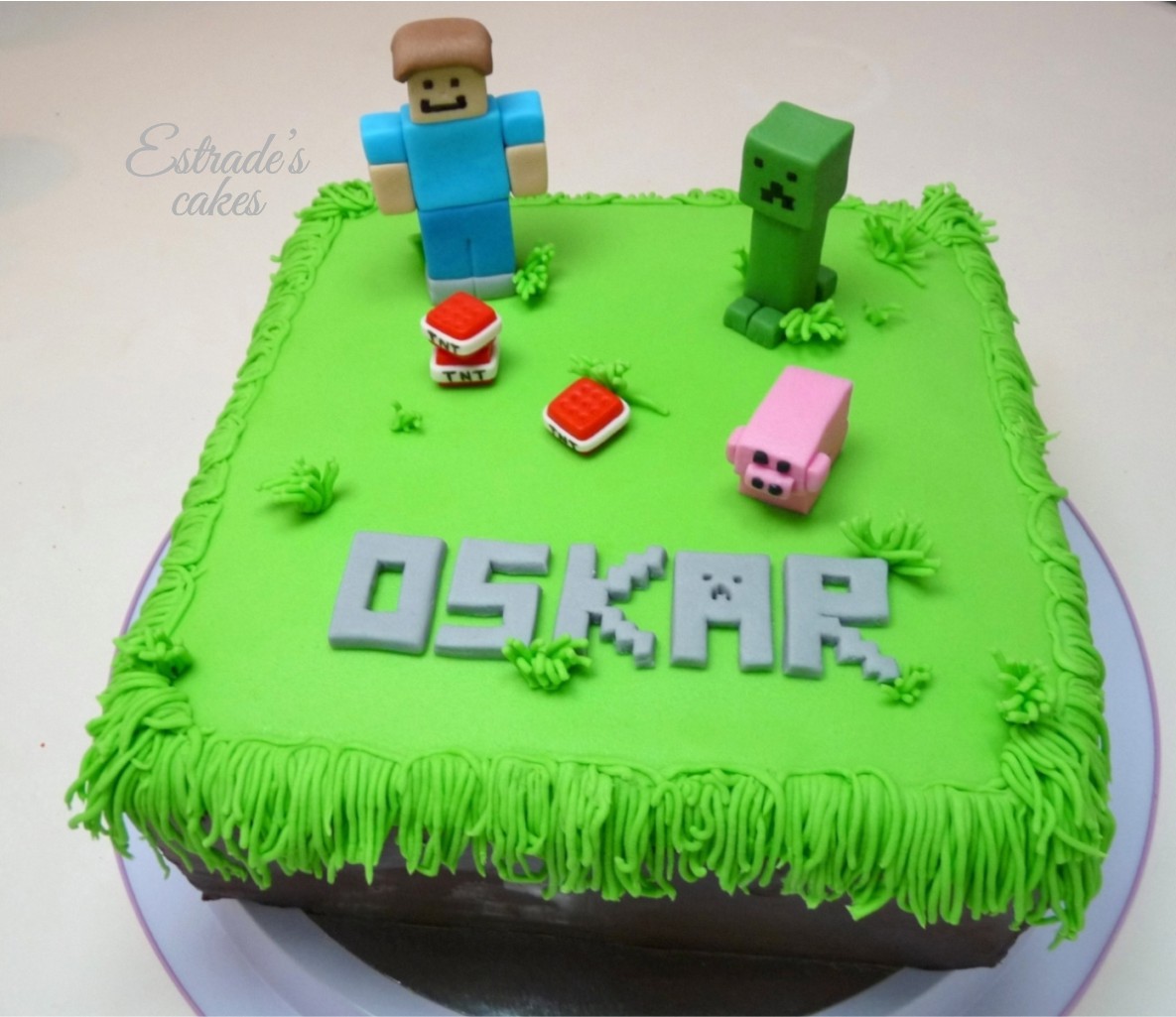 Estrade's cakes CUMPLE DE MINECRAFT