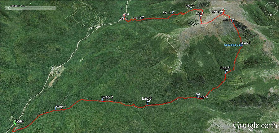 Mt Washington NH 4000 TrailsNH - Map