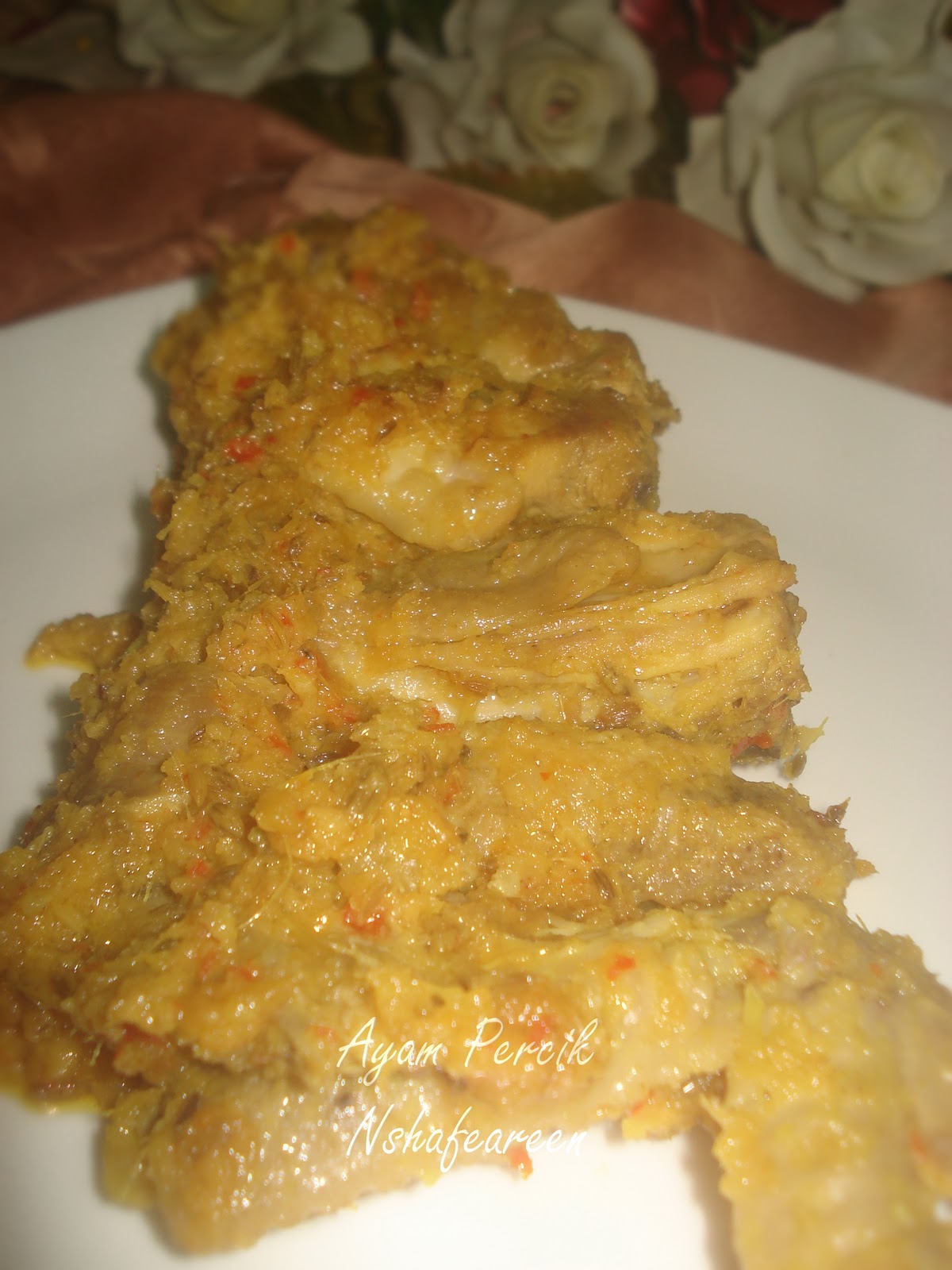 Nasi Kerabu Biru & Ayam Percik ~ Nshafeareen®
