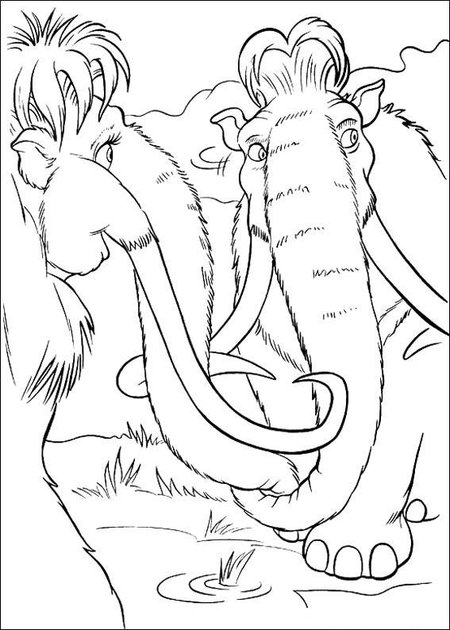 ice age coloring pages for kids - photo #23