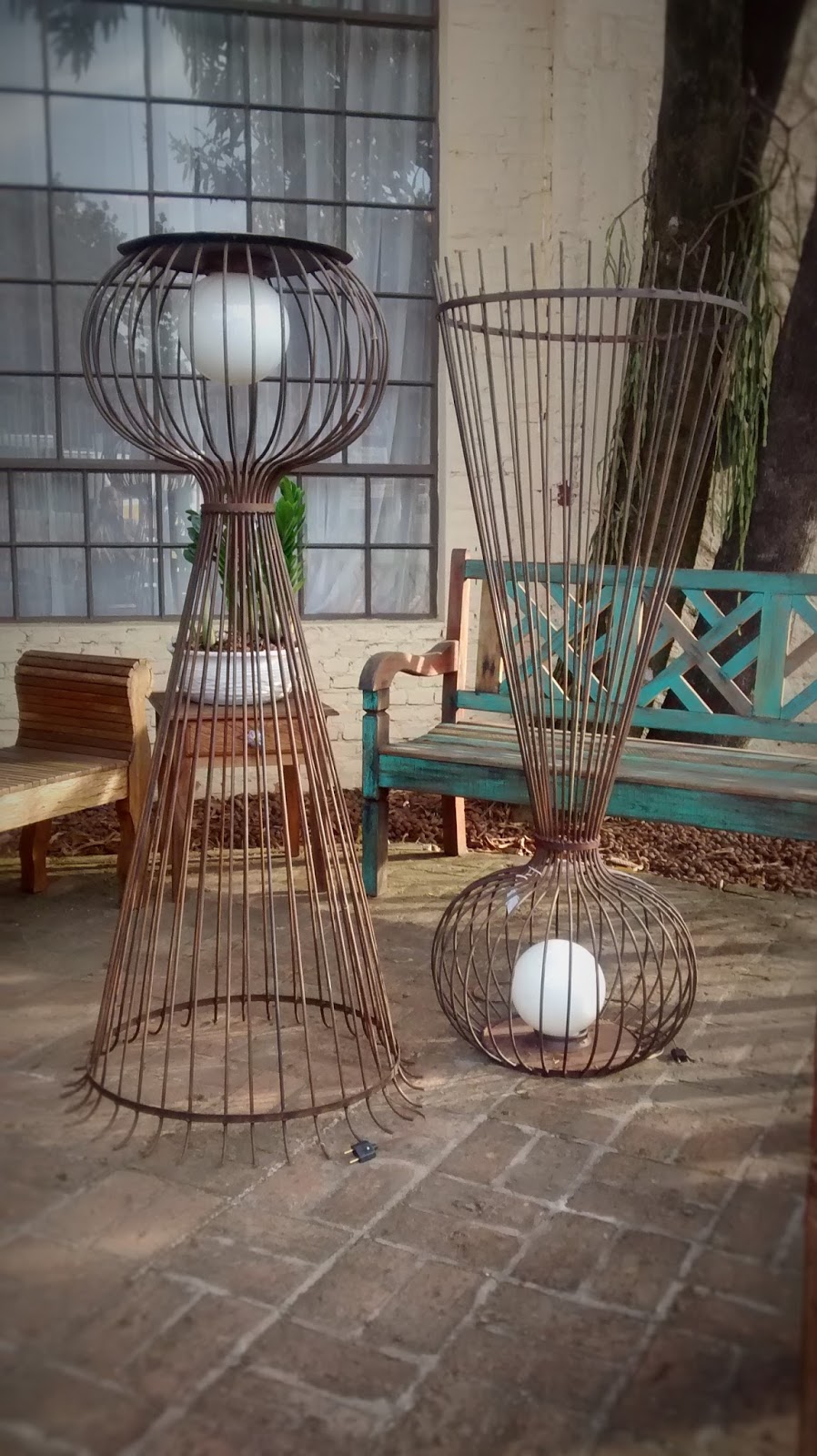 Roca móveis e decoração Luminárias de chão em ferro Para jardim.