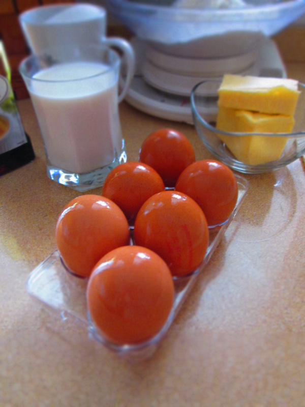 INGREDIENTES BIZCOCHO DE YEMAS