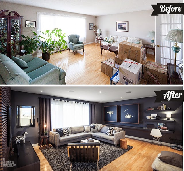 antes-y-despues-decoracion-salon-negro-gris-madera-before-after-livingroom-grey-black-wood