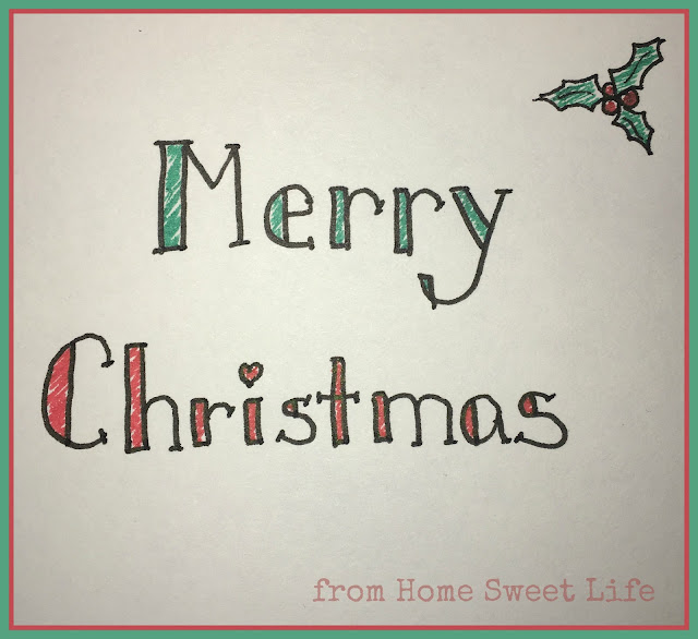 Merry Christmas, hand lettering