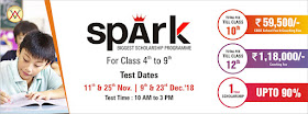 SPARK-BIGGEST SCHOLARSHIP PROGRAMME FOR CLASS 04thTO 09th