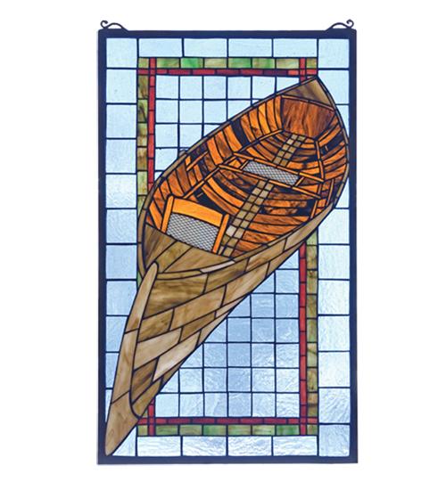  Boat Stained Glass Window 