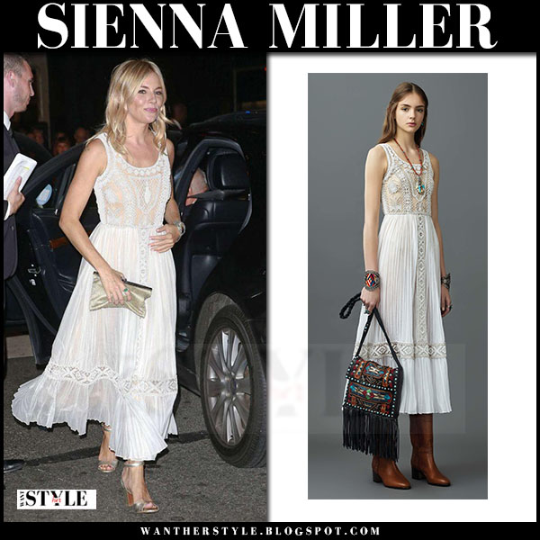 sienna miller white dress