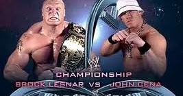 من الذاكر جون سينا ضد بروك ليسنر فى عرض باك لاش 2003 أخبار المصارعة للعرب Wwe 3rabia