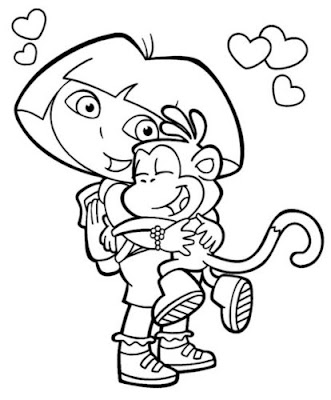 Dora Coloring Sheets on Coloring Pages Online  Dora Coloring Pages