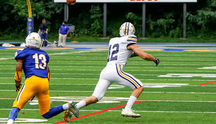 Football Animation DL Zach Kovach sack's Widener