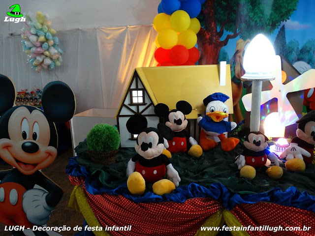 Mickey Mouse - Decoração tradicional luxo - detalhes imagem 03 Mesa decorada infantil Mickey Mouse