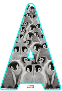 Abecedario con Pingüinos Bebé. Baby Penguins Abc.