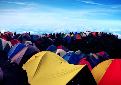 Gunung Prau ramai pendaki
