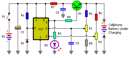 Make your own Mobile Battery Charger Circuit Diagram