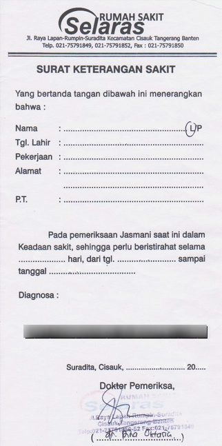 Contoh Surat Dokter Asli Pdf - Nusagates
