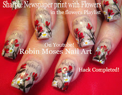 sharpie nail easy flowers nails flower beginners tutorial floral hack spring tutorials newspaper christmas daisy topped robin pens hacks painting