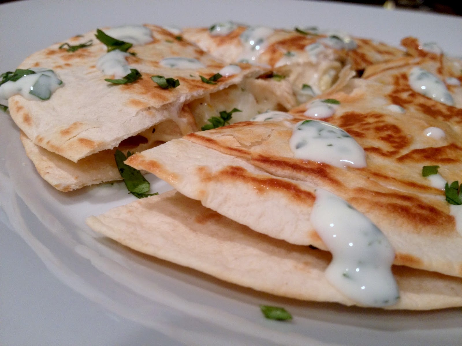 Oregon Transplant Pepperjack, Chicken, and Peach Quesadillas