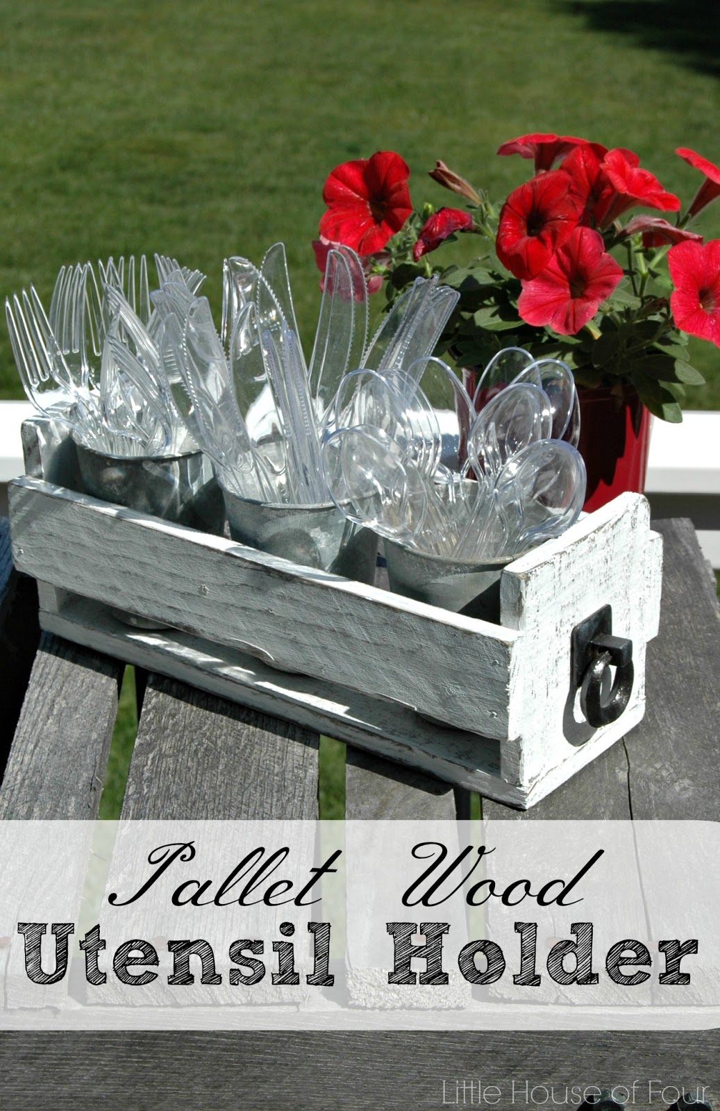 Diy Pallet Box Utensil Holder Monthly Challenge