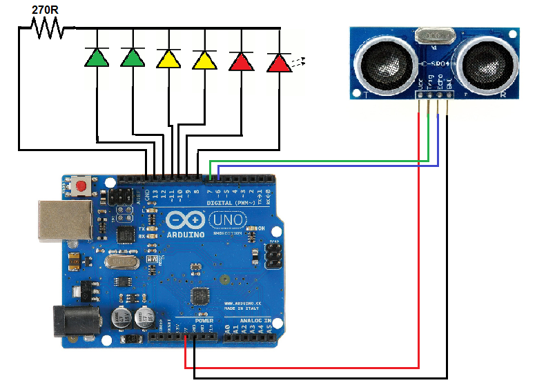 Measure Distance With A Sonar Sensor On An Arduino Projects