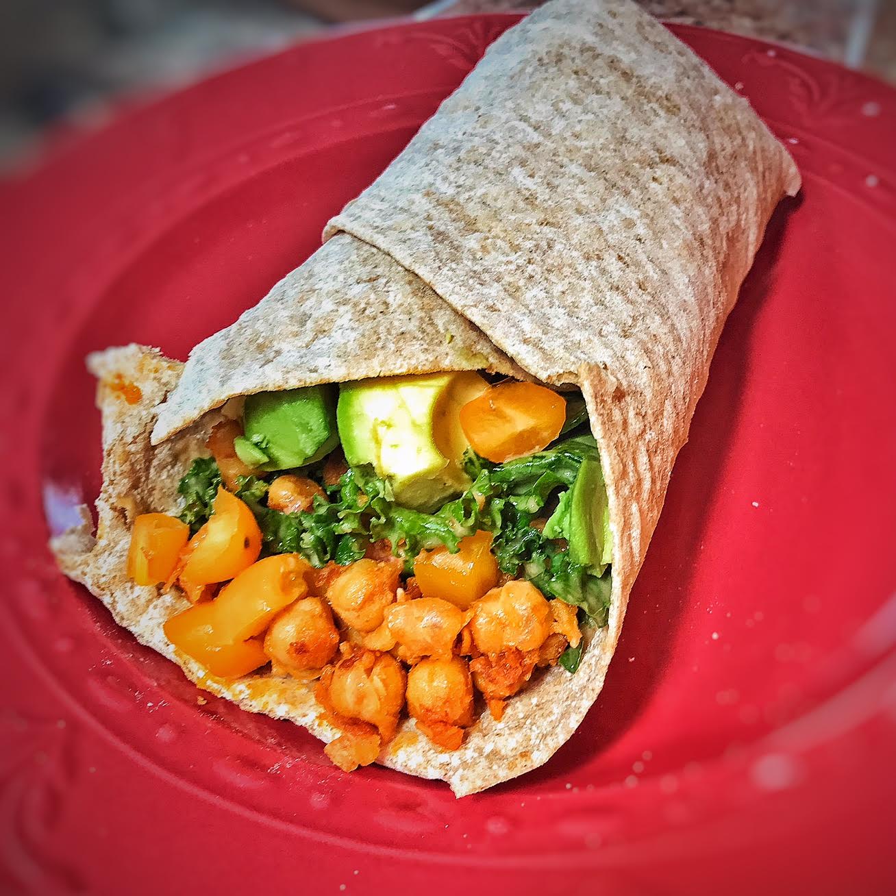 Recipe Thursday Spicy Buffalo Chickpea Wrap