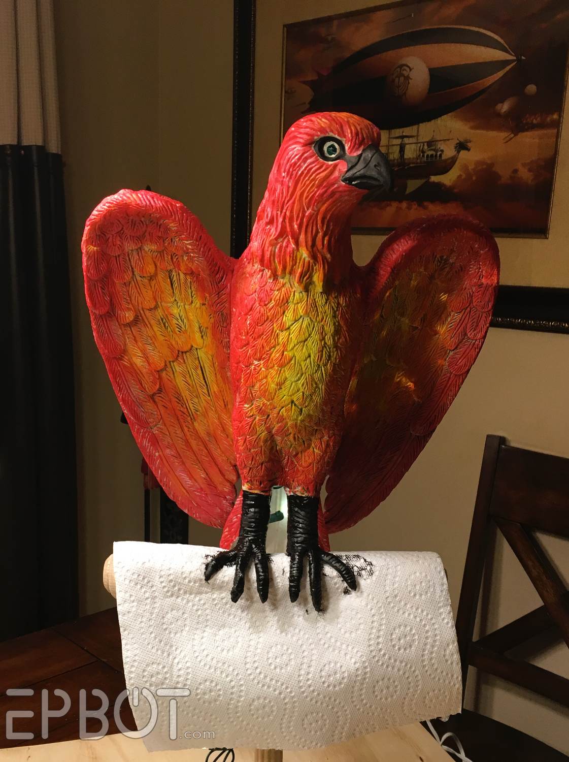 EPBOT We Made A Phoenix Topper For Our Harry Potter Tree!