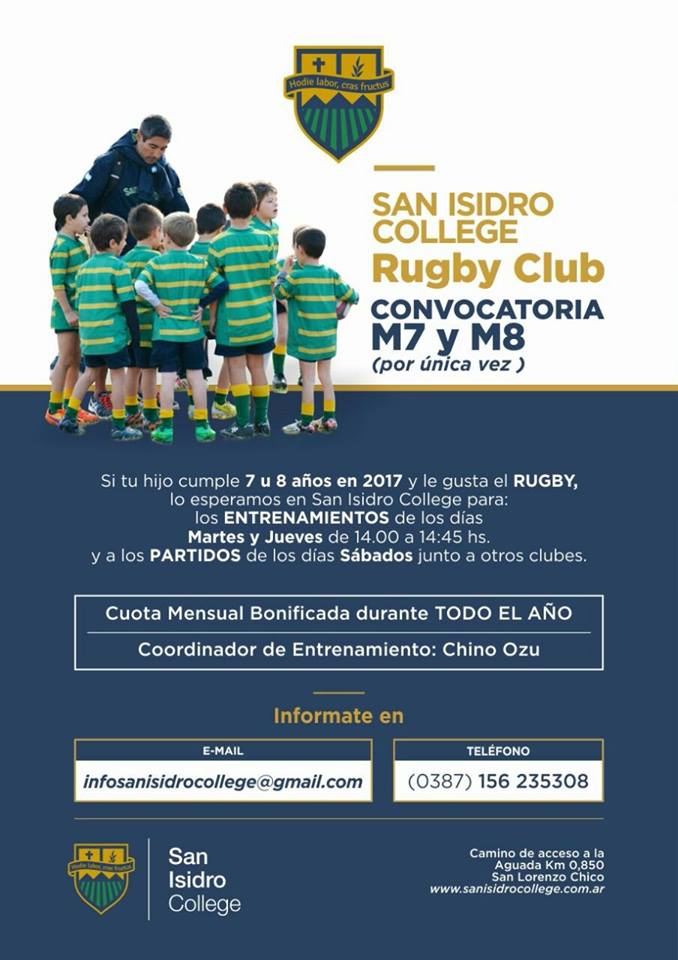 El rugby infantil salteño y el nacimiento del San Isidro College