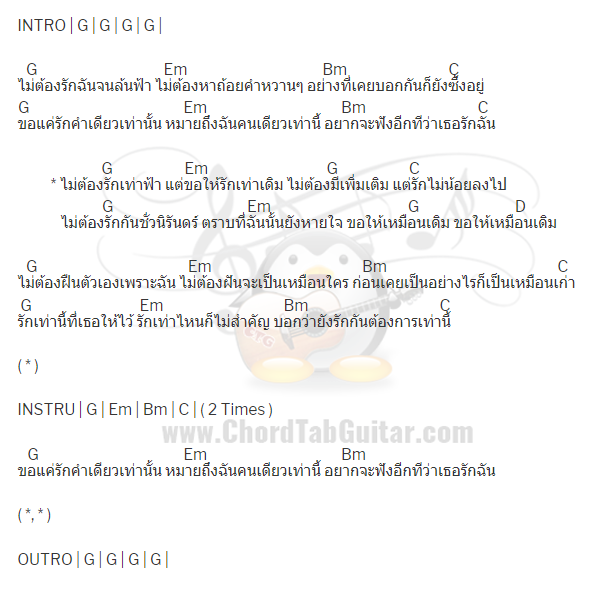 คอร์ดเพลง ขอให้เหมือนเดิม - BUDOKAN คอร์ดเพลง ขอให้เหมือนเดิม - BUDOKAN