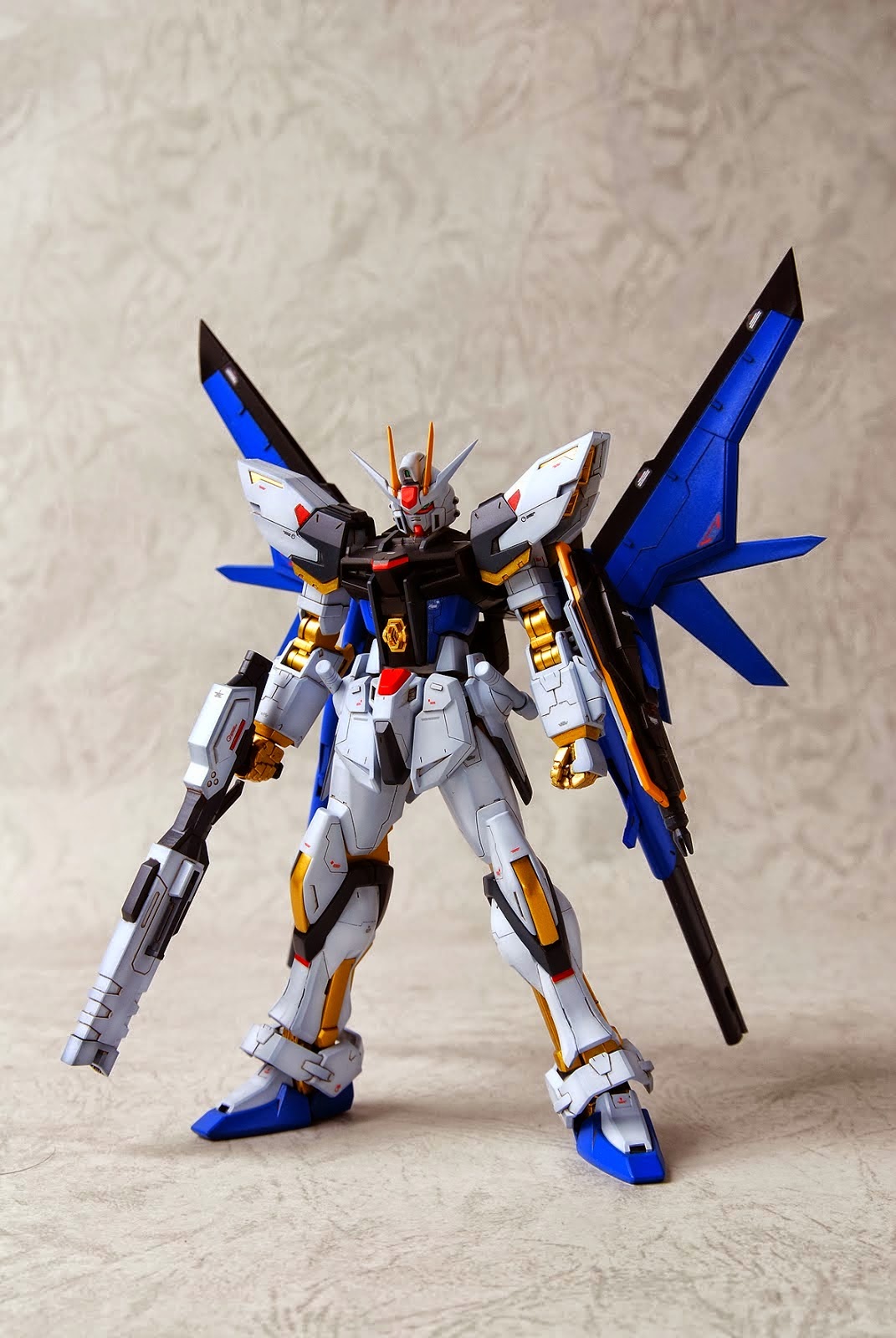 Custom Build: HGBF 1/144 Build Strike Gundam Full Package [Strike Freedom Colors]