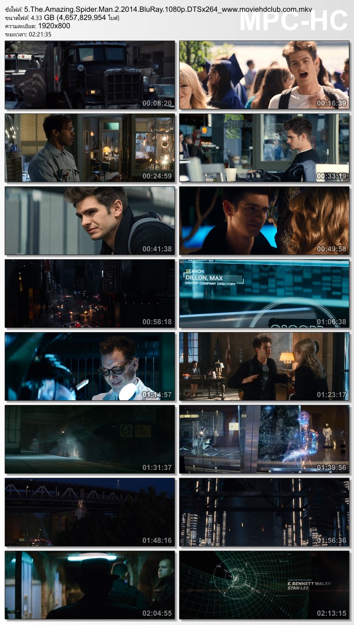 [Mini-HD][Boxset] Spider Man Collection (2002-2014) - สไปเดอร์แมน 5 ภาค [1080p][เสียง:ไทย AC3/Eng DTS][ซับ:ไทย/Eng][.MKV] SM5_MovieHdClub_SS